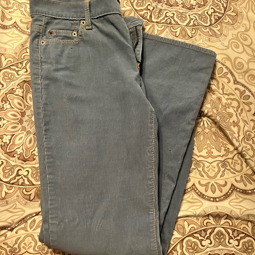 Gap - light blue, low rise bootcut,  corduroy pant size 6R